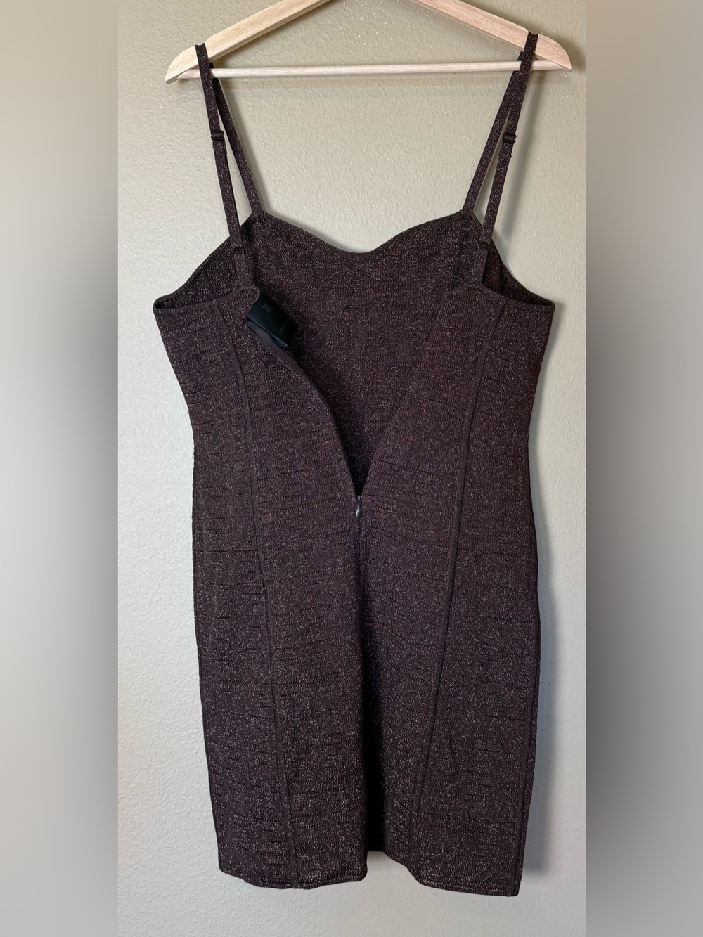 GIVENCHY Chocolate Brown Signature 4g Jacquard Minidress NWT Size XL - Picture 5 of 9